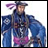 A pixelated anime-style character in blue and purple armor with a sword, next to "Anime IM" text on black background.