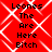 Red background with white diamond pattern and black text reading "Leones The Are Here Bitch" in four identical quadrants