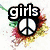 six distinct pixelated images with text and symbols, each in a separate