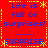 Red background with blue text reading "Life is full of surprises!" and "SURPRISE!" in pixelated style, bordered by yellow dashed lines and asterisks.