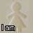 A 48x48 pixel animated contact sheet showing three frames of a stick figure icon with text "I am a woman" across the bottom left, top right, and bottom left positions.