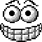 Pixelated cartoon face with evolving expressions and degradation, ending with red text "THE END" on gray background