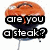 A grill with orange lid and black base, featuring text overlays that change between frames.