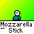 Pixel art animation of a character with a white face and blue body against a green striped background, showing sequential actions including raising an arm, interacting with other characters, and displaying text bubbles.