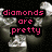 Four pixelated display pink text on black blocks over distinct backgrounds: dark abstract shapes, silver balloons, a pink heart, and legs in high heels