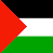Static pixelated image of a flag with horizontal black, white, and green stripes and a red triangle on the left side.