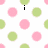 Pixelated image with white background and repeating pink and light green polka dots, featuring black text fragments 'i', 'love', and 'caroline<33' in pixel font.