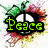 Animated icon with four distinct text and symbol states: Peace, Love, &amp; Happiness, and a purple-and-white abstract design.