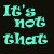 Animated contact sheet of a text-based meme icon with cyan pixelated letters on dark backgrounds, showing sequential frames of the phrase "It's not that I don't like you it's just... well I don't" across multiple panels.
