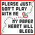 Static pixel art displays red text and dotted lines on white background with red border, repeating identical text and symbols