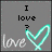 A static image with four showing text and a heart symbol on a gray background