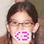 A person with dark hair and glasses appears in six , each showing a different position of a pink pixelated 'G' symbol over the face
