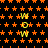 Black background with orange star pattern and yellow 'WOW' text in vertical