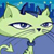 A pixelated cartoon cat icon with a blue background on the left and text "MyBuddyIcons.com" on an orange background on the right, displayed as a contact sheet of two frames.