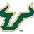 A pixelated green and gold stylized letter U with a white outline, set against a plain background.