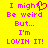 Yellow background with pink pixelated text reading "I might be weird but... I'm LOVIN IT!" and a red pixelated heart symbol replacing the 'i' in 'might' on the left side.