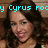 Pixelated image of a person with dark hair and light skin, overlaid with cyan text reading 'y Cyrus roo' against a brown background.