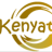 Golden circular design with radiating lines surrounding partial text 'Kenyat' on light gray background.