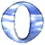 Nine blue and white circular icons arranged in a , each with a stylized 'O' shape and cloud-like patterns inside the ring