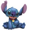 Static cartoon icon of a blue alien character with large ears, purple inner ear sections, and a red collar with yellow tag sitting against white background.