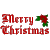 A split-screen animated contact sheet showing two static frames of a Christmas-themed buddy icon with pixelated text and holly on the left, and green text logo on dark background on the right.