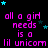 repeated text phrases with animated stars on a black background, featuring pink and cyan pixelated elements
