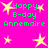 A bright pink background features green text reading "Happy B-day Annemarie" with yellow stars scattered throughout, some of which appear to animate in a subtle flicker effect.