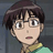 Static 48x48 pixel buddy icon of a cartoon character with dark brown hair, glasses, and a green-yellow shirt against a gray background.