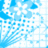 Pixelated blue and white background with abstract shapes and the text 'Devyn' in purple on the right side.