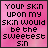 15 pink square displays the text 'Your skin upon my skin would be the sweetest sin' in varying shades of gray and white, with one empty
