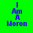 Four quadrants display "I Am A Moron" text in blue pixelated font on green, brown, red, and olive backgrounds with no animation.