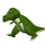 Green dinosaur with white underbelly walks in a sequence of showing progressive steps and head movement