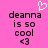 Pixelated text on a pink background with a white heart symbol above the name.