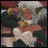 Pixelated anime-style character with white hair and golden accessories, holding a white object against a dark background with text reading "Anime IM" and "COM".