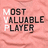 Static pixelated icon with pink background displaying text "MOST VALUABLE PLAYER" in black block letters, each line preceded by a white letter (M, V, P) on the left.