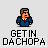 Pixelated character in blue suit with red tie appears across multiple , some with speech bubbles containing text like "I'M AHNOLD!" and "THE GOVERNATOR."