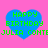 Four blue heart shapes on a pink background display green text reading HAPPY BIRTHDAY and JULIA CONTEJULIA CONTE, with two hearts showing partial text.