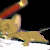 Animated contact sheet showing a cartoon mouse interacting with a red pencil across six sequential frames on black background with white horizontal strip.