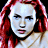 A 4-frame contact sheet showing a pixelated image of a person with red hair wearing a white crop top with pink flowers and blue pants, alongside the text 'CoolBuddy.com' in silver script on black background.