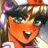 A pixelated anime-style character face on the left with a black background containing white text 'Anime IM' and 'COM' on the right, forming an animated buddy icon contact sheet.