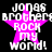 Four identical pixelated icons arranged in a , each featuring white text over a pink star on black background