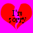 Red broken heart shape on bright pink background with black text 'I'm sorry' in two lines.