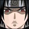 12 anime-style character face showing sequential facial expression changes with red eyes and a silver headband featuring a spiral symbol