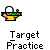 Animated contact sheet showing 14 frames of a pixel art icon featuring a yellow stick figure with white head, green and red elements, and red projectile motion effects against gray background.