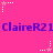 A static image with a bright pink background featuring repeated purple text and scattered star-shaped pixel art elements.