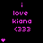 Pixelated pink text and heart symbols on black background, with animated heart count changes across frames.