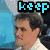 Pixelated of six character images with overlaid text fragments in blue, purple, and green, showing varied expressions and poses