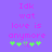 Purple background with pink pixelated text reading "Idk wat love is anymore" and green plus signs below, showing animation where one sign changes color.