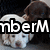 A four- shows a brown and white puppy with text overlays; the top-left displays 'nberM', top-right 'Loves', bottom-left 'puppie', and bottom-right is empty