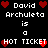 Pixelated text and red heart icons arranged in a on a black background, with repeated phrases and heart symbols